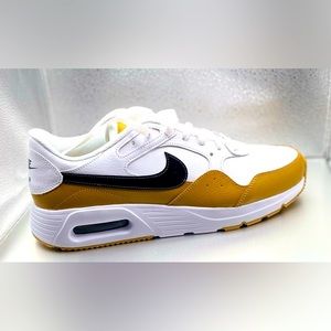 Nike Air Max SC Lea, White, Black and Wheat. Size 11.5